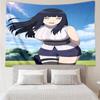 Hinata Hyuga Tapestry for Bedroom Aesthetic Classroom Tapestries Wall Hanging for Living Room Dorm Office,Ideal Creative Gift