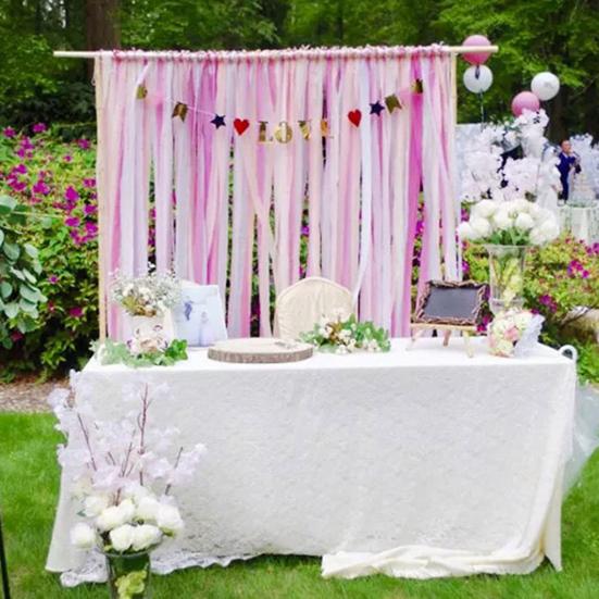 Colored Crepe Paper Ornamental Fadeless Party Decoration Paper Crumpled Paper Scene Setting Props for Wedding