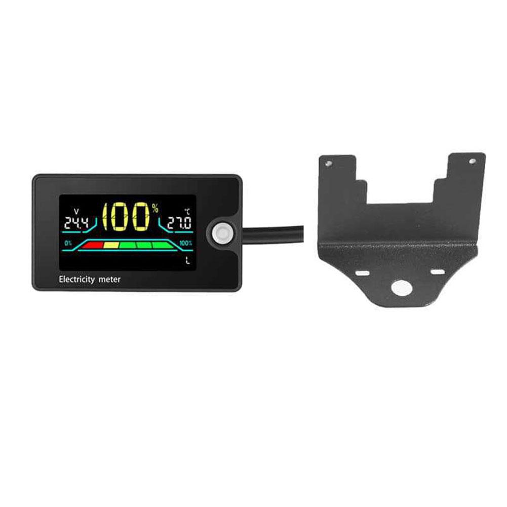 Battery Monitor for Golf For Cart with Large LCD Display Voltage Temperature Capacity Meter Compatible with For Car RV