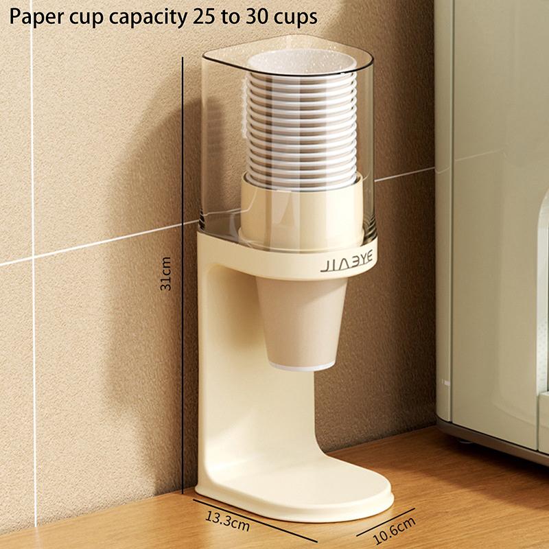 Einweg-Pappbecher-Spender Wandmontierter Kunststoff-Wasserspender Becherhalter Becherbehälter Pappbecherrahmen Heim-Organizer