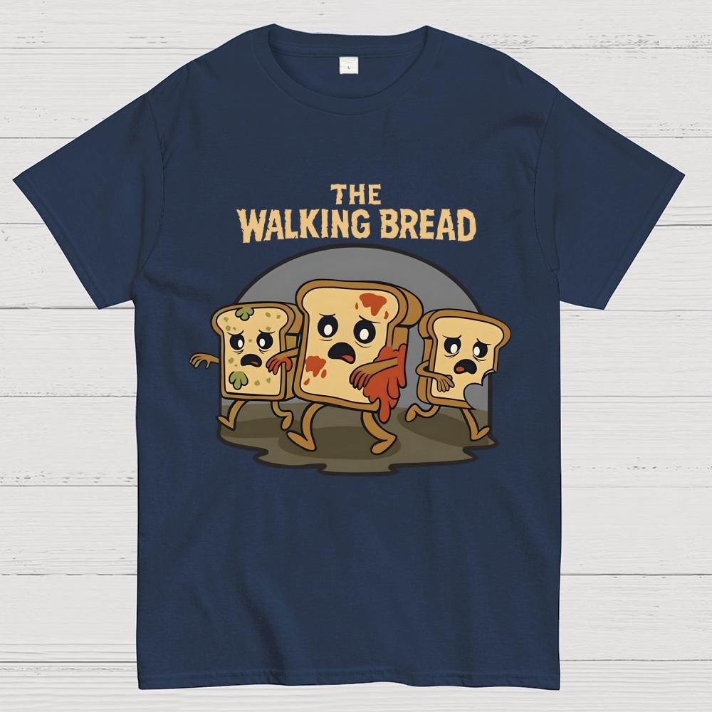 The Walking Bread Unisex 100% Cotton Summer Casual Cool Loose T-Shirt
