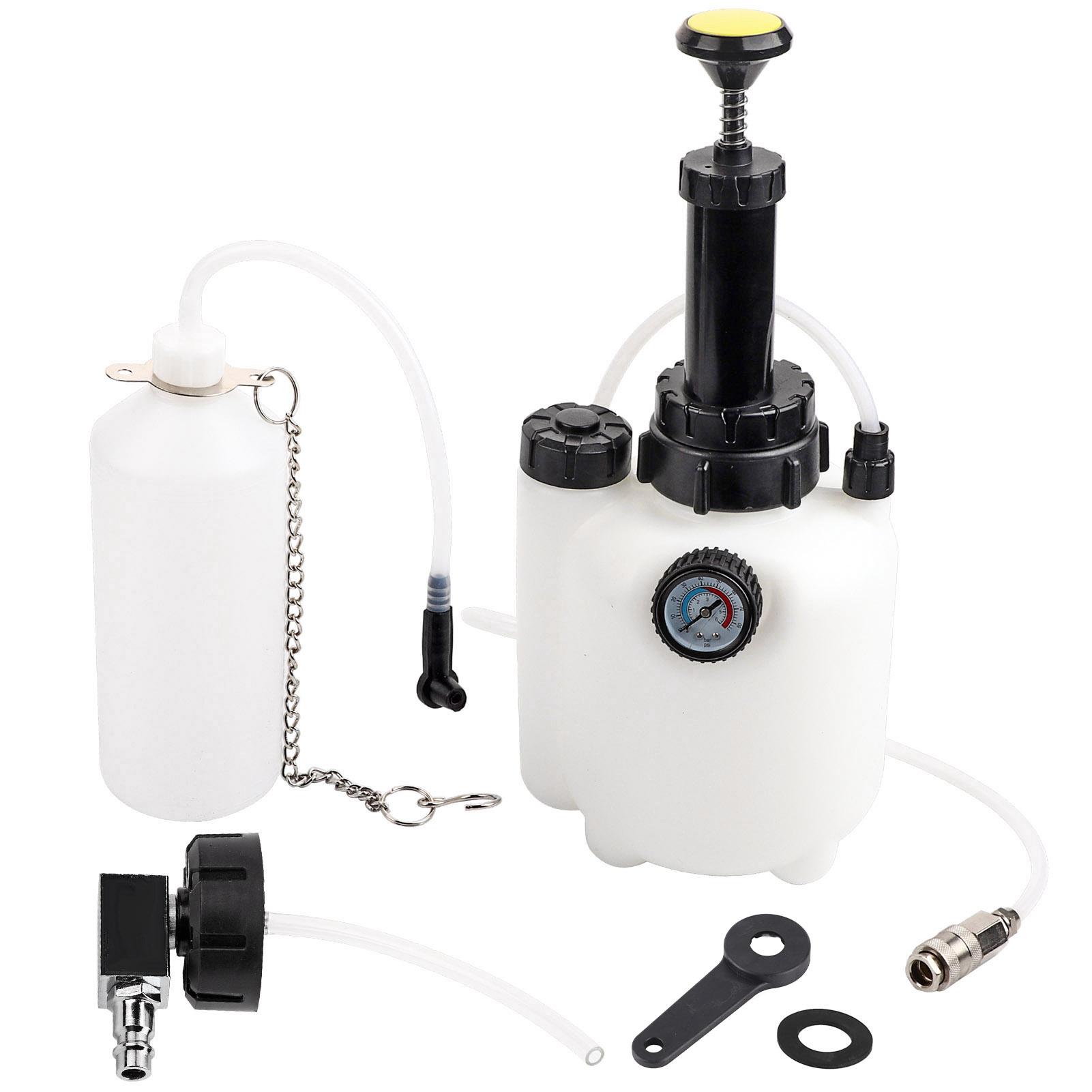 

3L Manual Brake Oil Bleeder Voltage Display Car Manual Brake Bleeder Fluid Oil Changer Clutch Bleeding System for European model белый