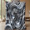 Coperta a tema Juventus FC Morbida coperta in flanella Coperta morbida tipo plaid Coperta accogliente per divano e letto per arredamento domestico
