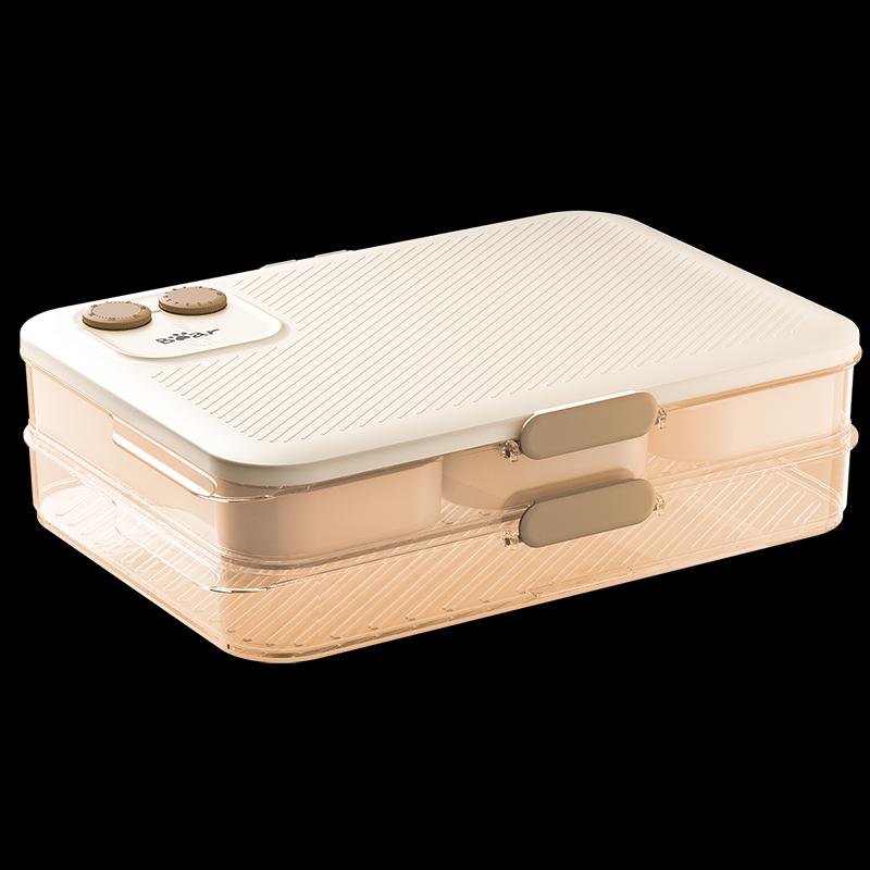 Little Bear Food-Grade Freezer & Refrigerator Storage Box Double Layer