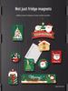 3D Weihnachts-Kühlschrankmagnete: Weihnachtsmann, Baum, Schneemann & Rentier