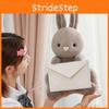 Umschlag Hase Plüschtier mit weichem Kurzflor für Babyschlaf und als Geschenk
