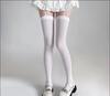 Women Suspender Wide-banded Velvet Tights Lolita Thin Thigh High Stockings with Garters Y2K JK College Style Over The Knee Socks