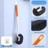 360° Soft Bristle Toilet Brush with Long Handle & Wall-Mount for Bathroom Cleaning