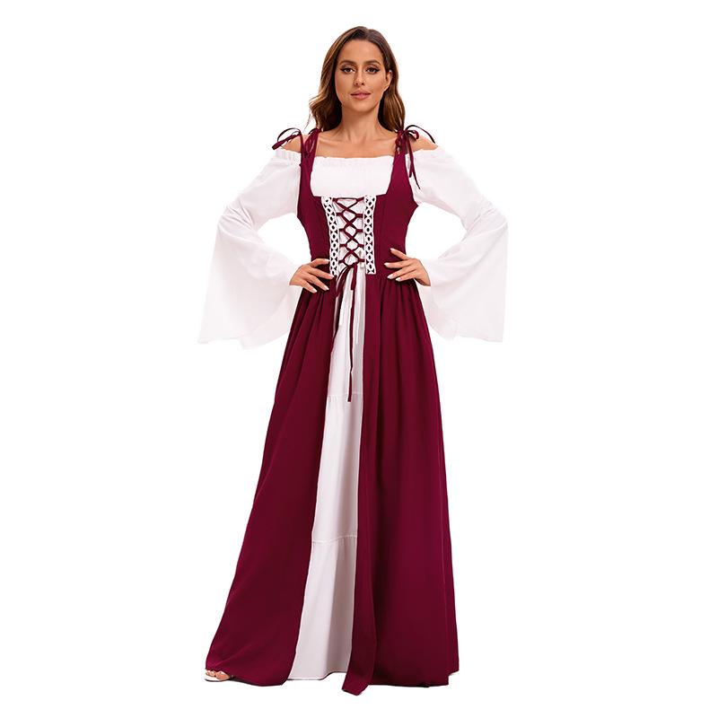 Plus Size Vintage Court Corset Gown for Women – European & American Masquerade Party Costume