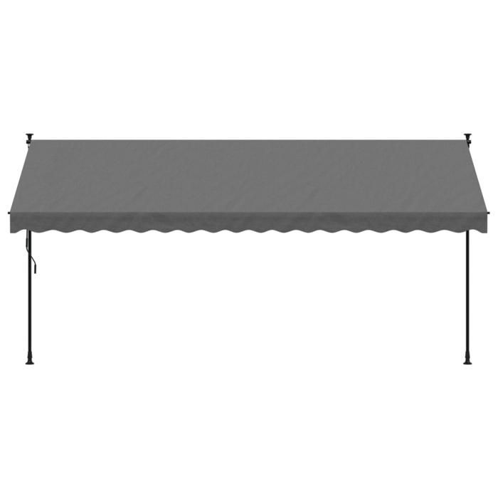 VidaXL Retractable Awning, Awning with Adjustable Height, Balcony Sun Canopy, Garden Terrace Patio Awning, 368742