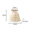 Vintage Floral Texture Ceramic Vase Table Decoration Flower Arrangement Creative Bag Shape Flowers Vases Room Aesthetic Decor