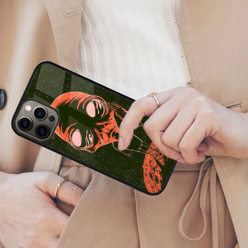 Cartoon Alien Magnetic Phone Case For APPLE iPhone 17 Air 16 14 13 12 Pro Max 15 Plus Wireless Charge With MagSafe Cover