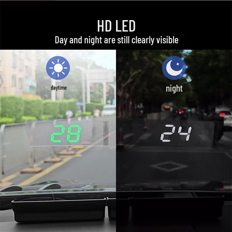 Universal Car HUD HD Projector: Multifunctional BeiDou GPS Speed Display