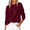 Women's Long Sleeved V-neck Sweater, Casual , Soft and Loose Pullover, Stylish and Stylish