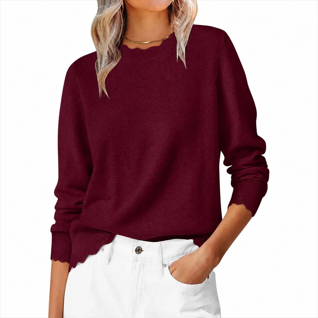 Women's Long Sleeved V-neck Sweater, Casual , Soft and Loose Pullover, Stylish and Stylish