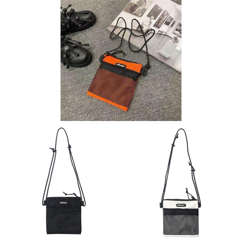 Urban Minimalist Nylon Messenger Bag For Men With Zipper Closure For Daily Use