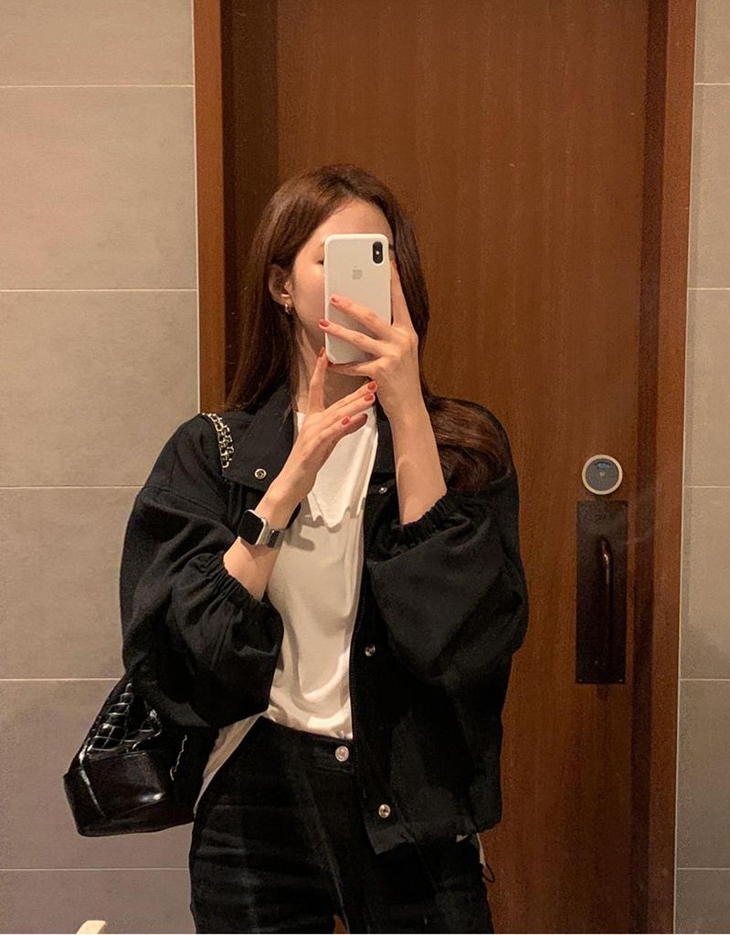 Women's Casual Stand Collar Jacket - Lightweight Solid Color for Spring/Autumn