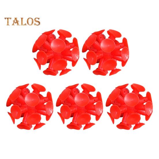 

5 шт. игрушка-мяч на присоске интерактивные мячи-палки с мини-присосками детская игра-метание мяча для игр в помещении и на улице Without Light красный