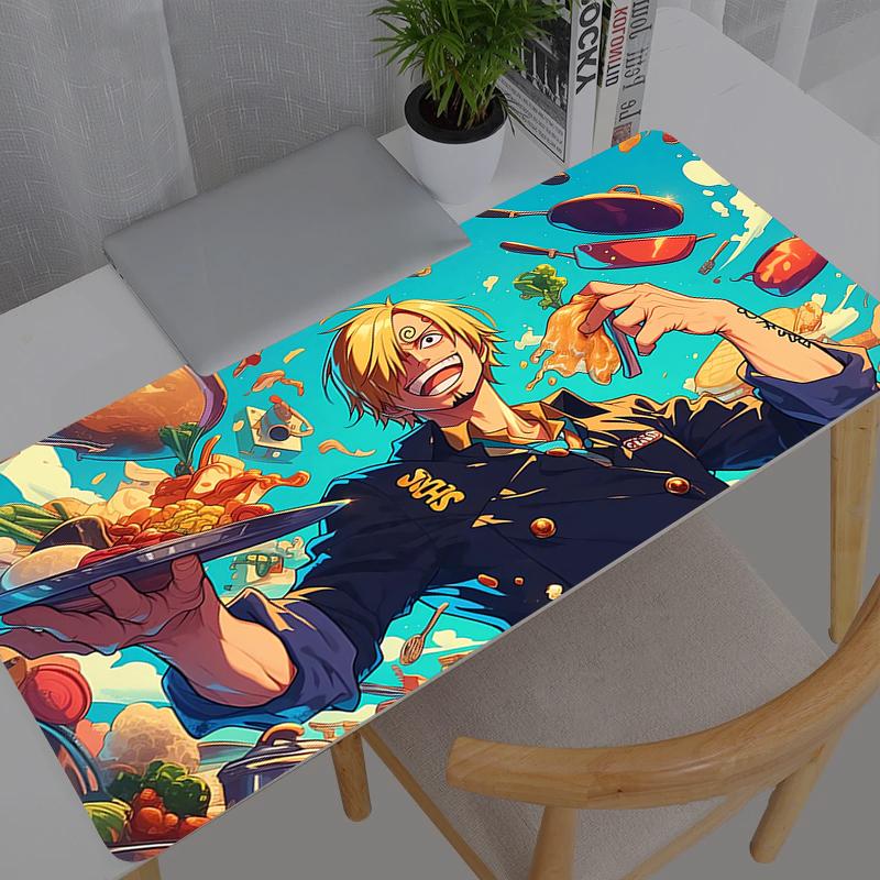 Large Mouse Pad One Piece Straw Hat Luffy Office Computer Desk Mat Table Keyboard Laptop Carpet Accessories Gaming Mousepad