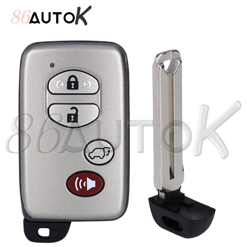 Car Key Shell Smart Key Case For Toyota Camry Prius Rav4 Avalon Corolla Land Cruiser Venza Car Key Case Fob 2/3/4 Buttons