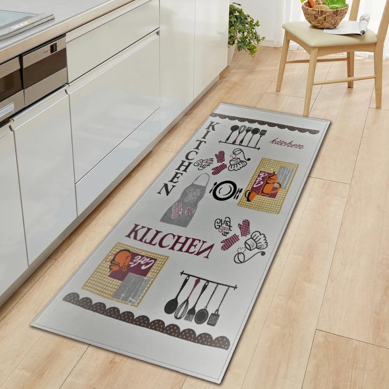 Kitchen Mat Home Entrance Doormat Living Room Bedroom Balcony Floor Decoration Carpet House Hallway Door Bath Anti-slip Foot Rug