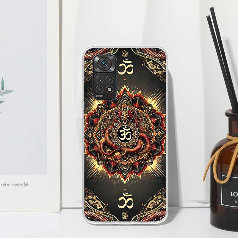 Mandala Chakra Insist Yoga Phone Case For Xiaomi Redmi Note 15 13 14S 14 Pro Plus 12S 11S 10S 12 11E 10 11T Art Fundas Back Cove