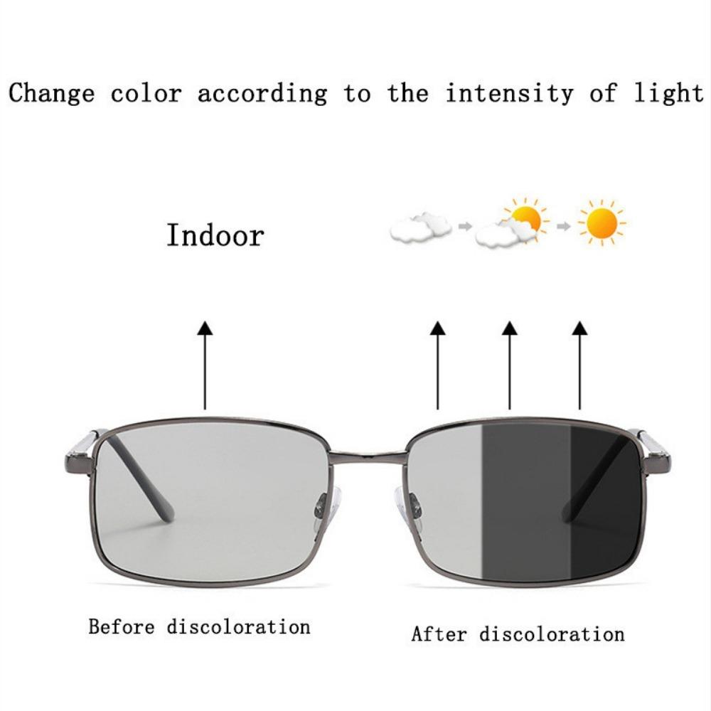 Color-changing Sunglass Men's Polarized Driving Glasses All-match UV Protection Riding Eyeglass Men