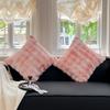 Faux Rabbit Fur Pillow Cover, Fluffy, Fuzzy, Decorative Cushion Cover for Sofa, Bed, Chair, Couch,White,Pink, Brown, 50cmx50cm