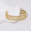 Waterproof Minimalist French Retro Bracelet Does Not Fade 18K Gold-plated Simple and Versatile Hollow Temperament Stainless