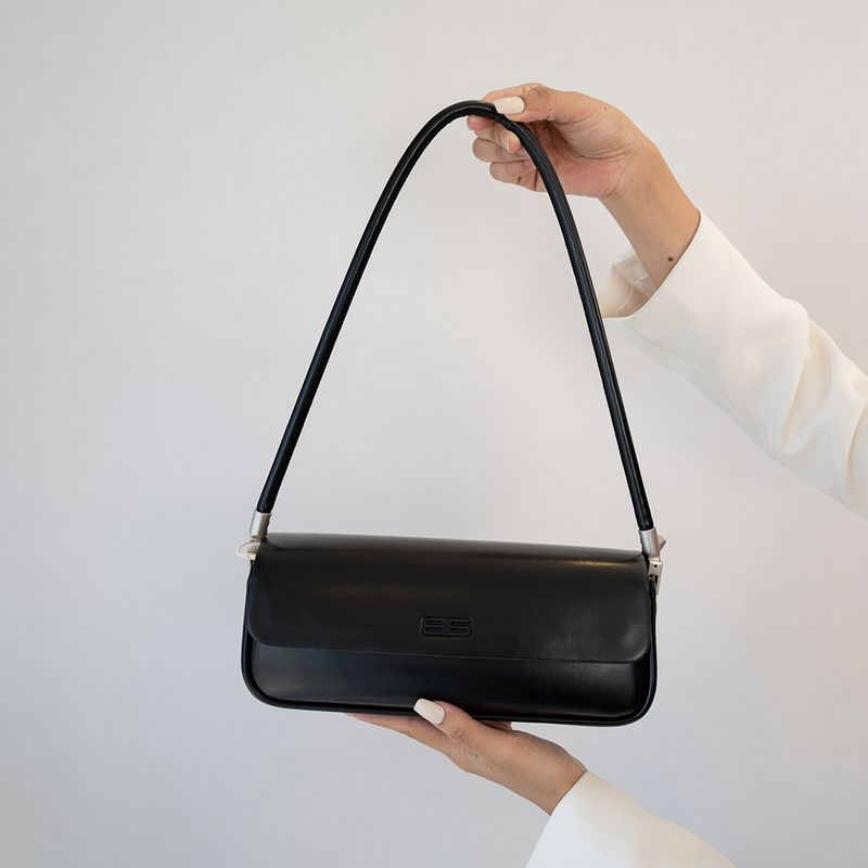 

Нишевый стиль Натуральная кожа Парикмахерская Повседневная Необычная Сумка-багет Black