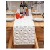 Black Eye Ghost Embroidered Doublesided Table Runner For Party Decor And Event Displays