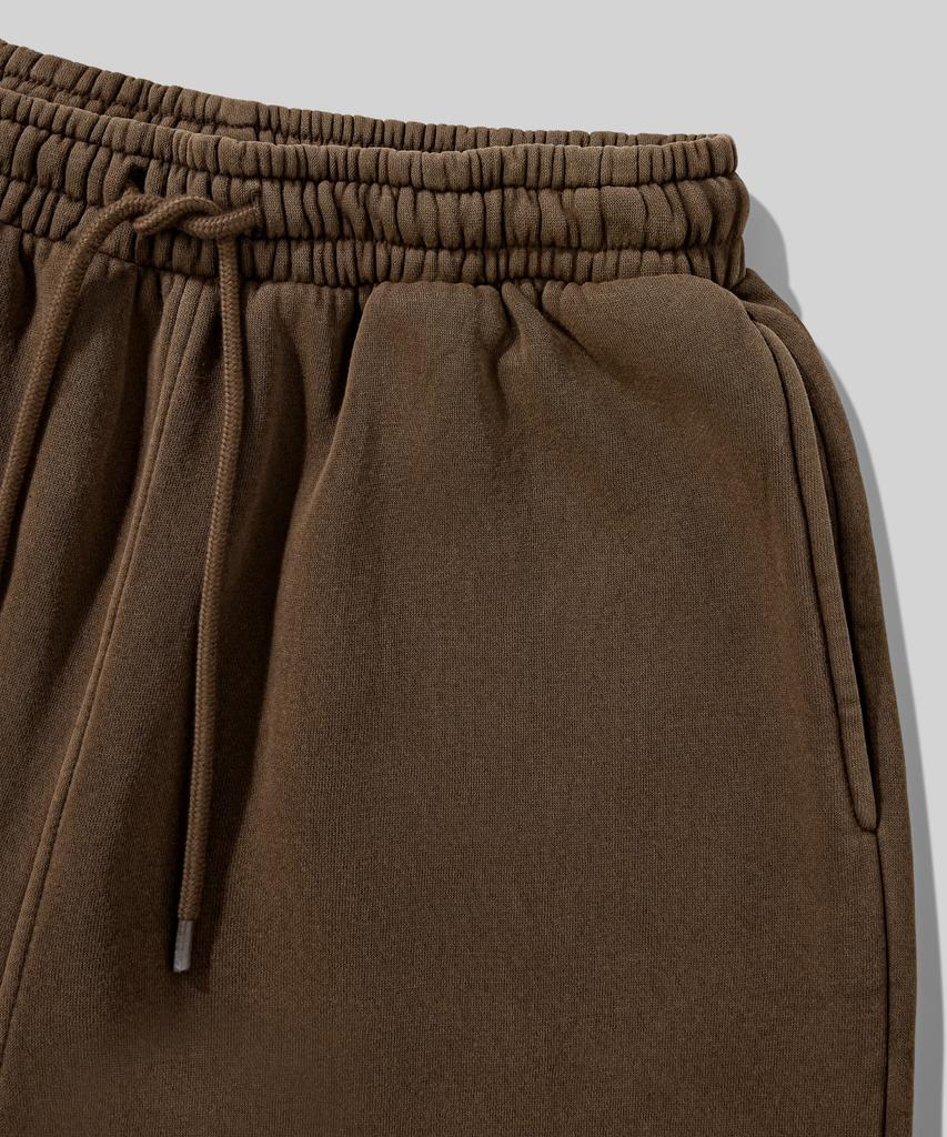 Beodeonteu (Fleece-Lined) Basic Wide Sweatpants [Mocha]