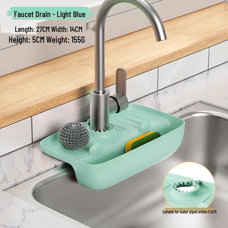 

Оригинальная подставка для хранения на кухне для губок и тряпок Faucet Drain Rack