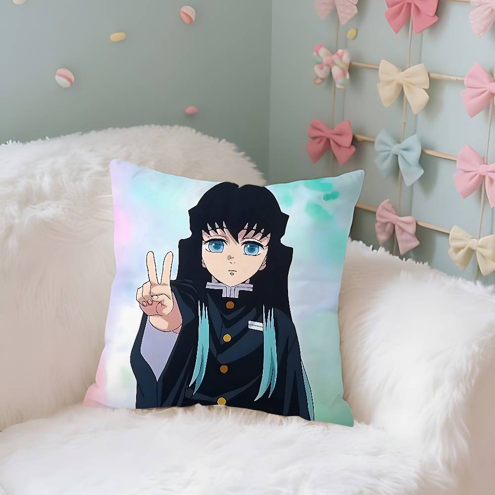 

TokitosMuichiros Case Plush Fabric Soft Pillowcase Double Sided Print Cushion Cover Household Gifts 40x40CM(16x16in)