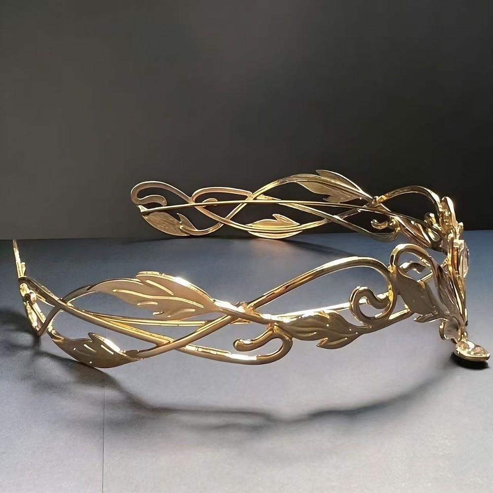 Vintage King Round Elves Crown Baroque Princess Diadems  Photography Props