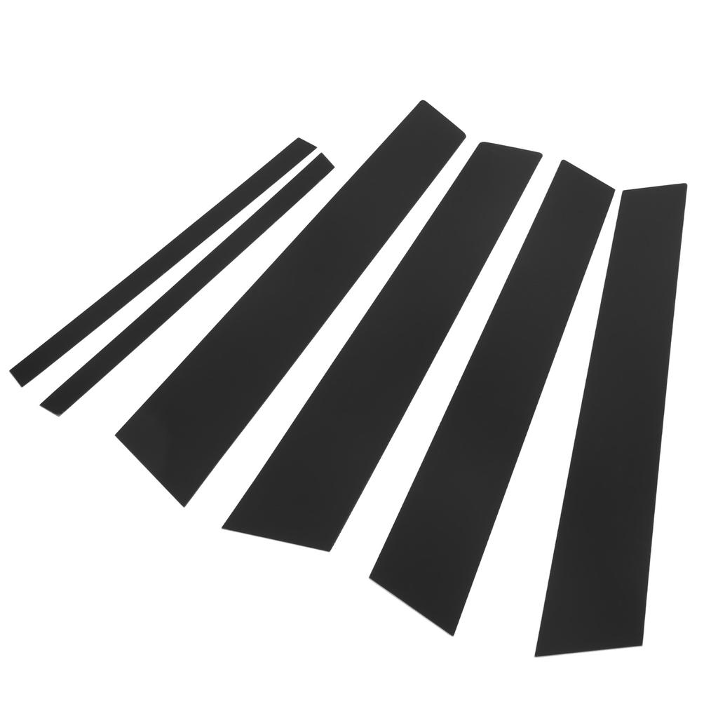 6PCS Door Window B C Pillar Cover Trim Glossy Black Mirror Decal Replacement for 3 Series F30 2013‑2019