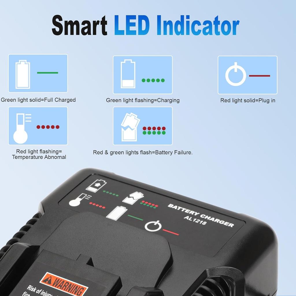 Charger AL1218 for AEG 18V Lithium Battery L1815G L1820R L1820S L1825R L1830R L1840R High Quality Fast Charging 2A