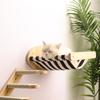 DIY Cat Hammock Wall Mounted Scratching Post Ladder House Space Capsule Toy Climbing Frame Canvas Bed