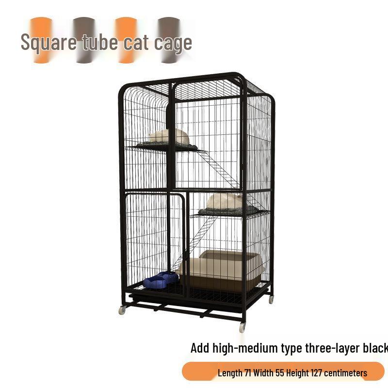 Two-Story Indoor Cat Villa: Space-Saving Cat House and Bed for Small Apartments