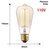 Retro Edison Bulb Lamps E27 40W 110V Bedroom Industrial Loft Vintage Light Bulb For Home Decor T45 A19 ST64 G80 G95 T10 G125 Lamp