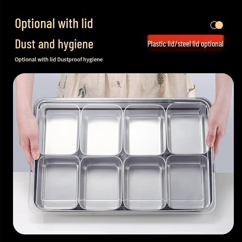 Naijiang Commercial Multi-Compartment Stainless Steel Spice Container