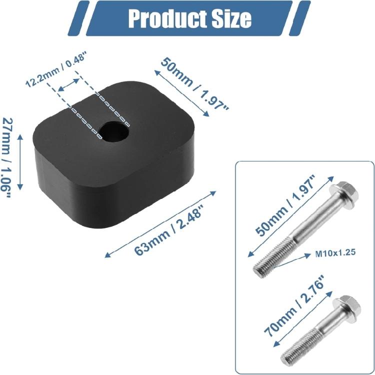 Resilient Rubber Seat Spacers Risers Jackers Adjustable Cushion Pad for 387-2104