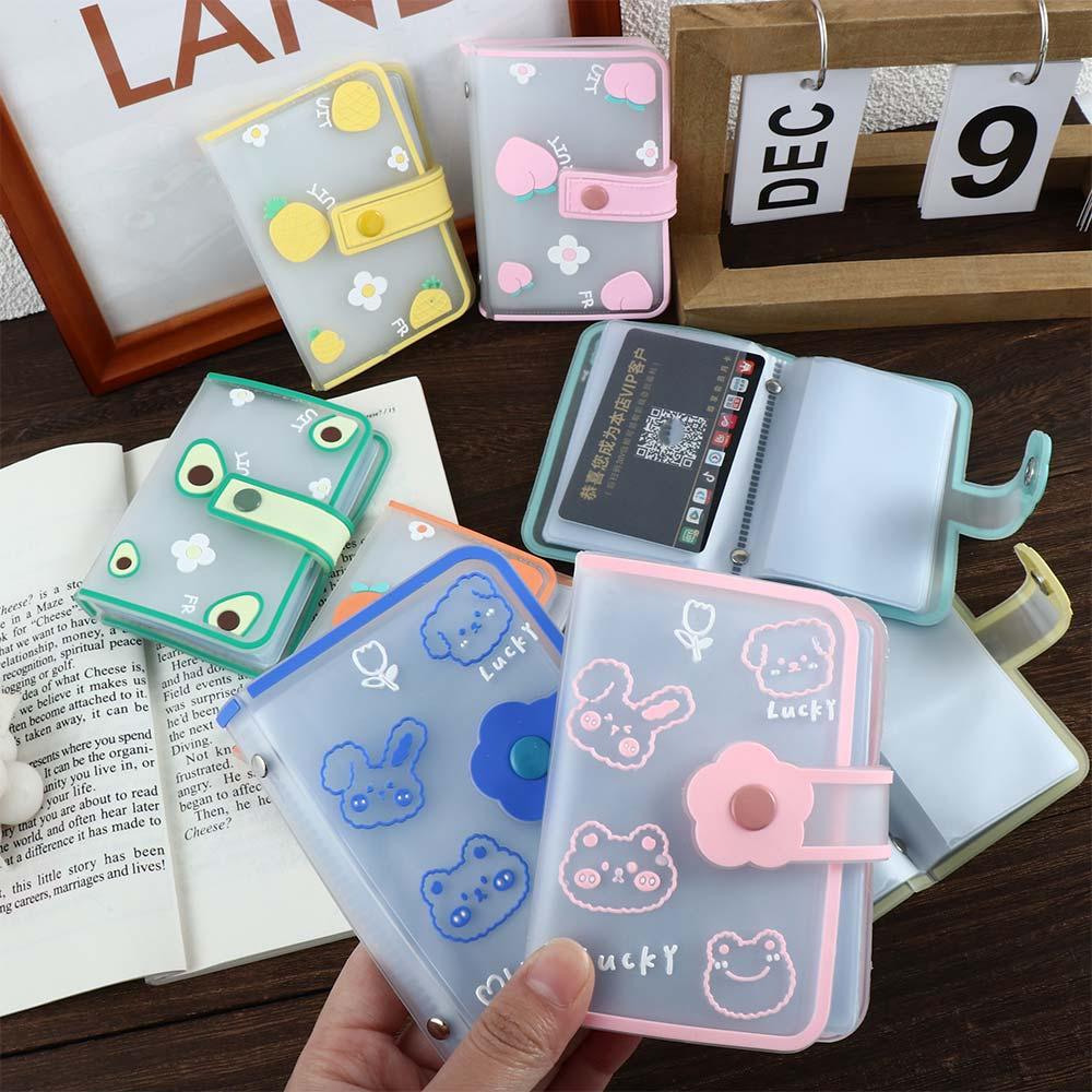 20 Bit Men Matte Transparent Credit Card Box Cartoon Card Holder Card Bag Credit Card Pocket