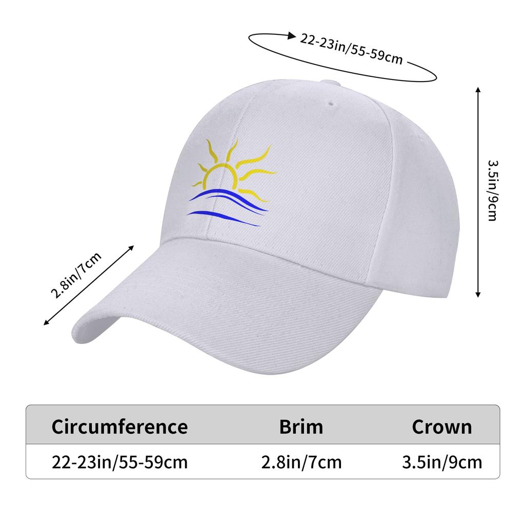 Fashion Naturist Symbol  large Curved Brim Baseball Cap Unisexs Hat
