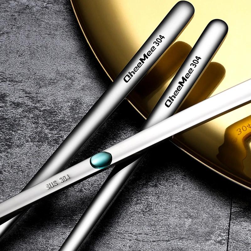 Stainless Steel Long Handled Spoon Teaspoon Coffee Stirring Spoon Ice Cream Honey Dessert Spoon Kitchen Tableware