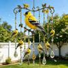 Glazen look Vogelbeeldje Hangend Decoratie voor Portiek Tuin Raam Gebruik 55KF