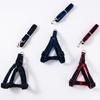Pet Harness and Leash, Dog Leash for Outdoor Use, Denim Dog Walking Rope, Supplies for Medium and Small-sized Dogs, Teddy Supplies