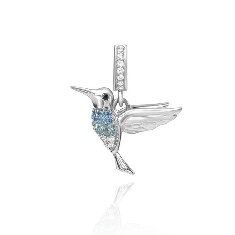 Copper Colorful Hummingbird Spring Separated Bead Charms Charm Compatible With Authentic Bracelets Trinket Jewellery Ideal For Gift