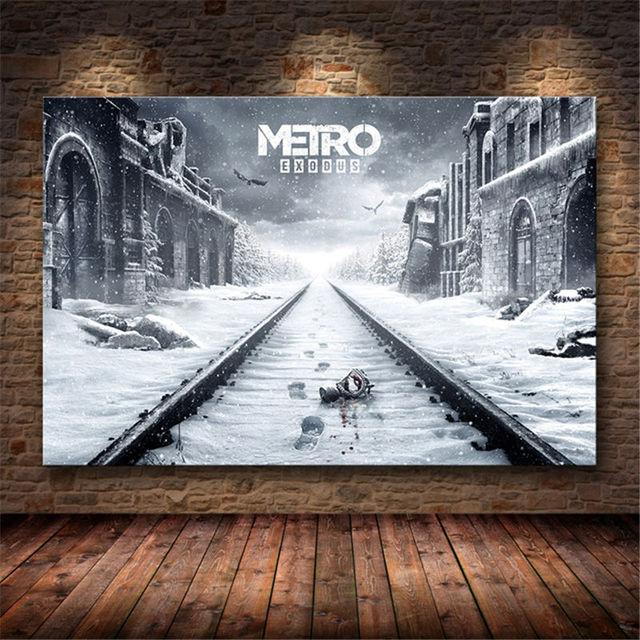 Metro Exodus Game Plakát Umění Malba na plátně Nástěnné umění Moderní obývací pokoj Domov Ložnice Bar Restaurace Dekorace Tisk Obraz
