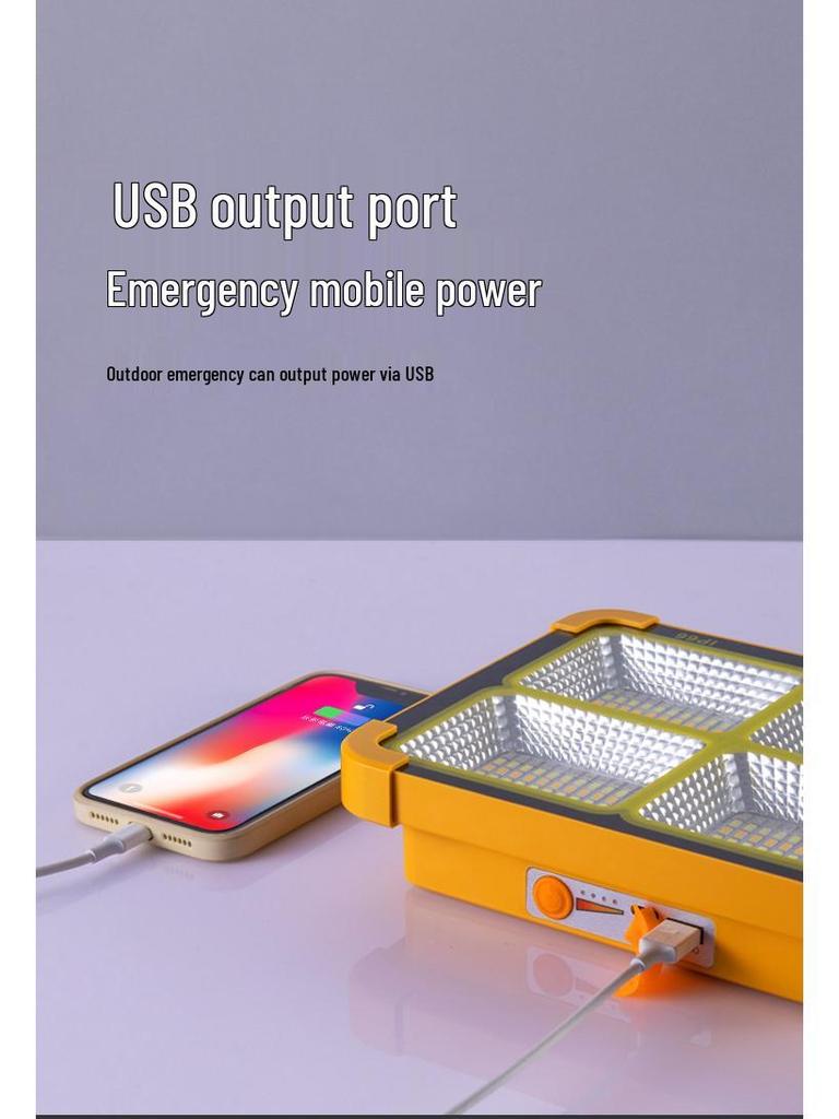 Solar-Powered LED Outdoor Stall Light - Emergency Lighting with Long Battery Life